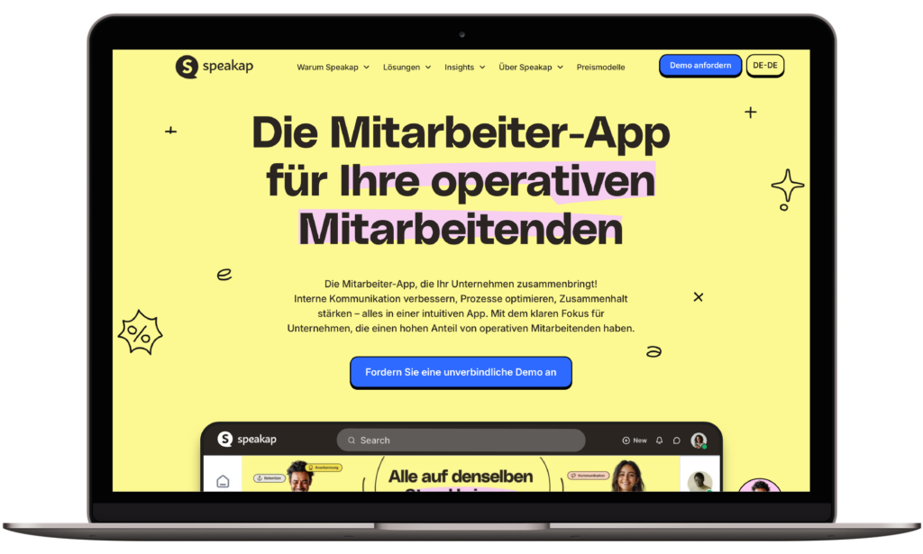 Speakap – Die Plattform für operative Mitarbeitende